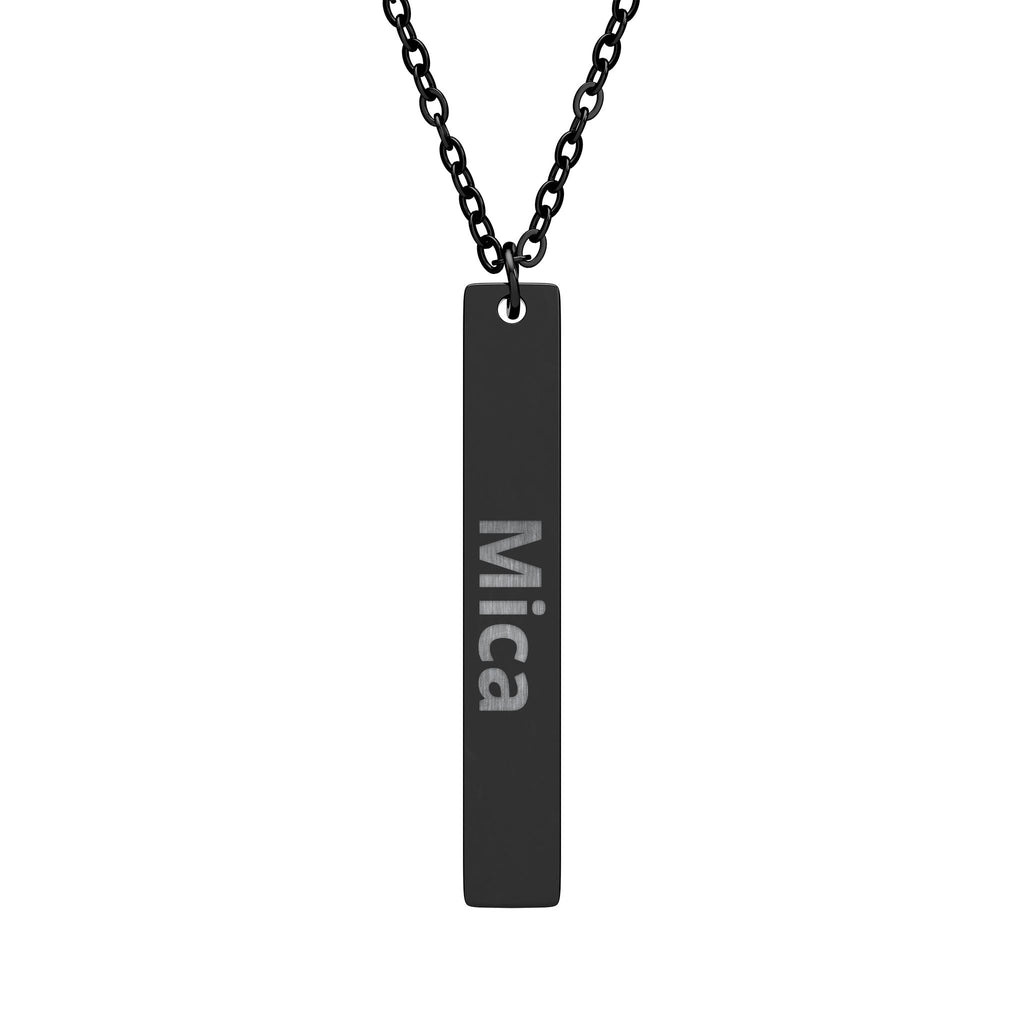 Personalized Vertical Bar Name Necklace