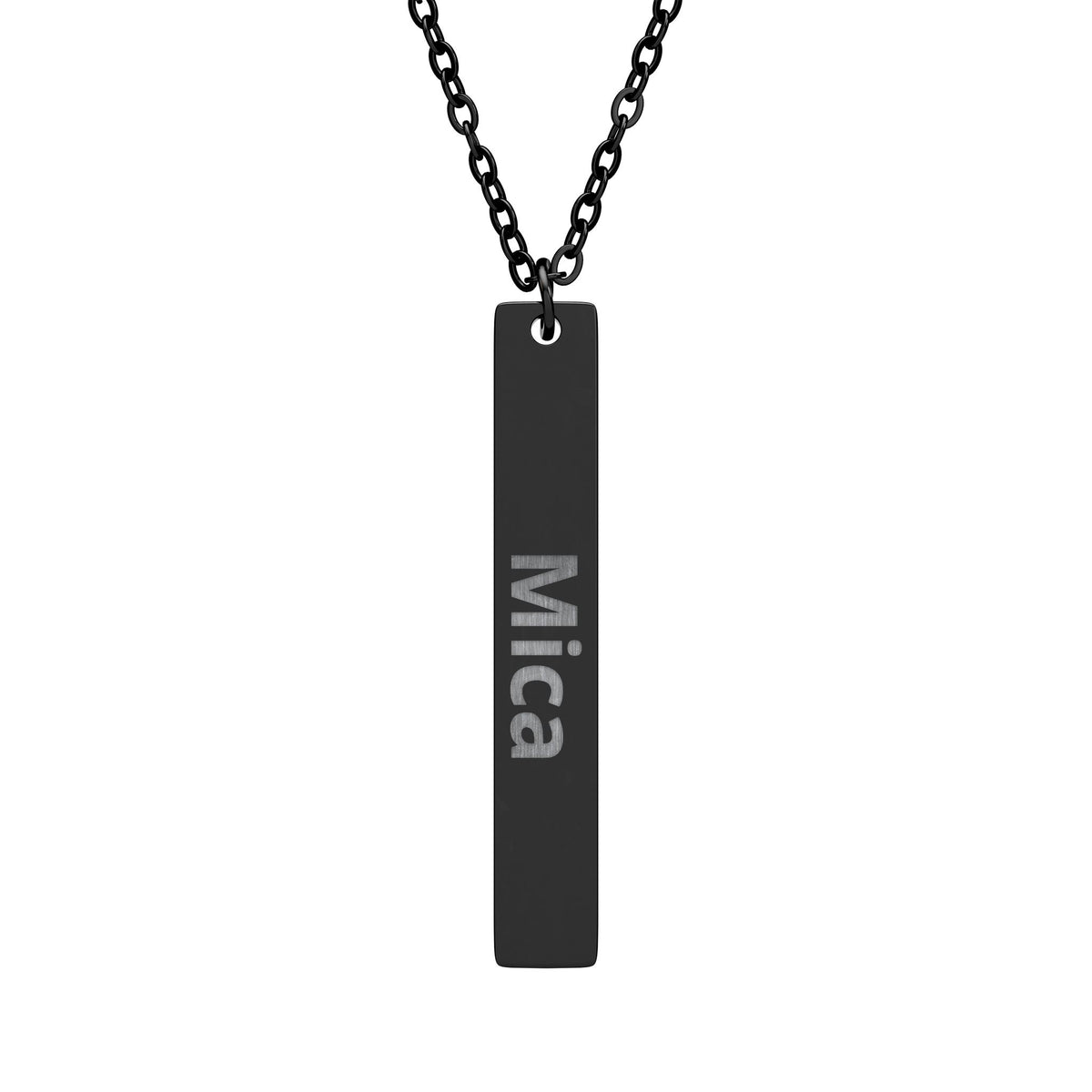 Personalized Vertical Bar Name Necklace