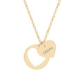 Engraved Heart Cutout Necklace – Personalized Olivia Name Jewelry