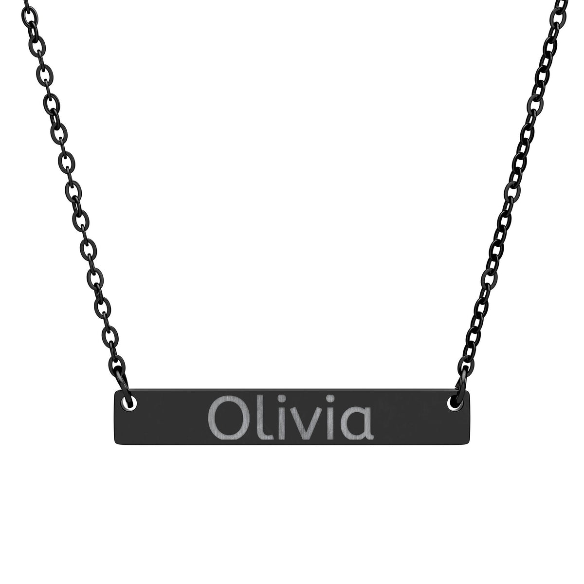 Personalized Engraved Name Bar Necklace